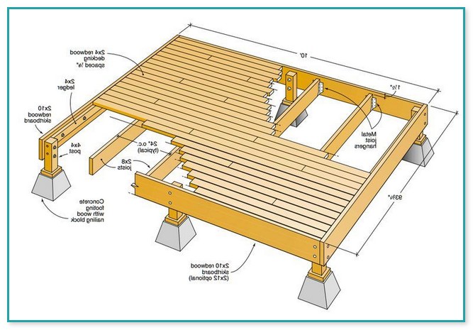 12 X 12 Deck Plans