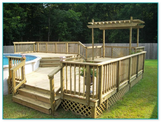 Free Deck Plans Above Ground Swimming Pools