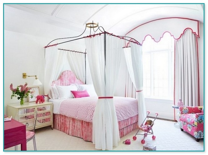 Full Size Canopy Bed For Girl