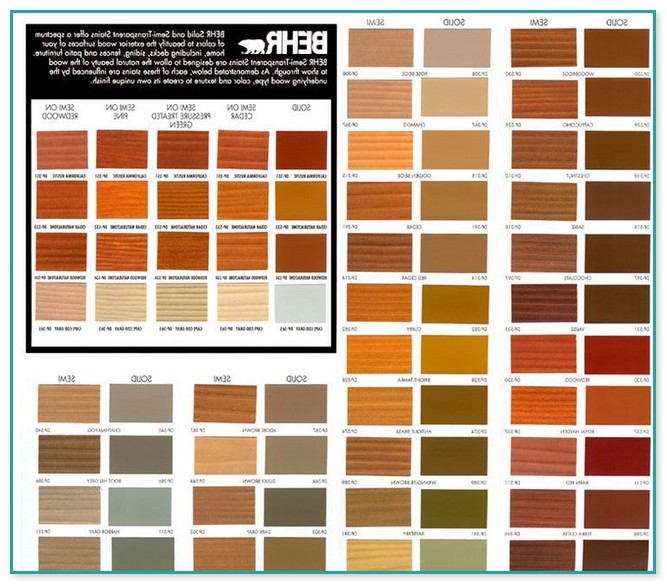 Home Depot Deck Stain Color Chart