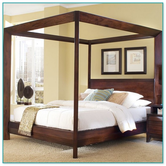 Wood Canopy Beds King Size