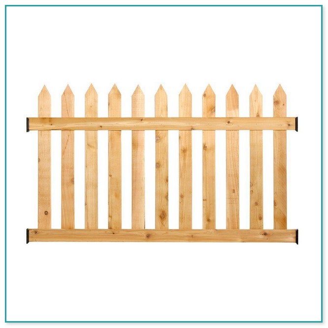 Cedar Picket Fence Panels
