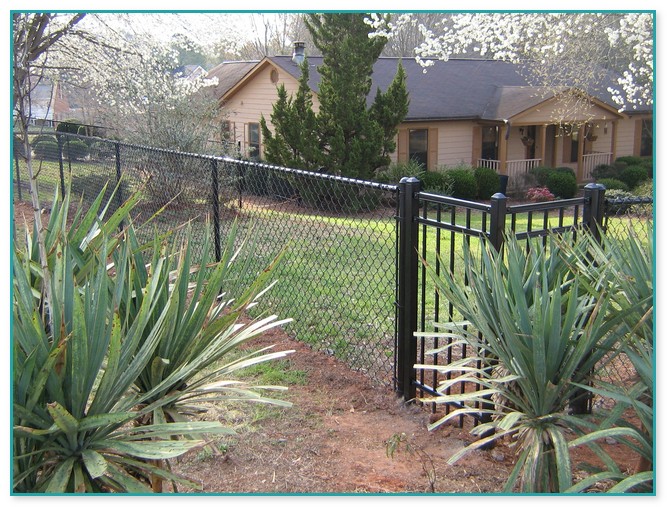 Decorative Chain Link Fence 2