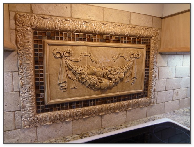 Decorative Tile Inserts Kitchen Backsplash