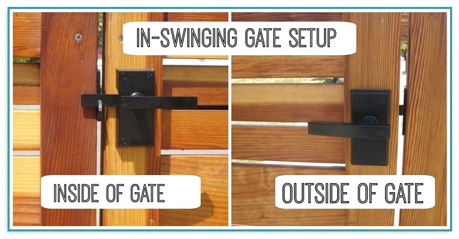 Fence Gate Latch Open Both Sides