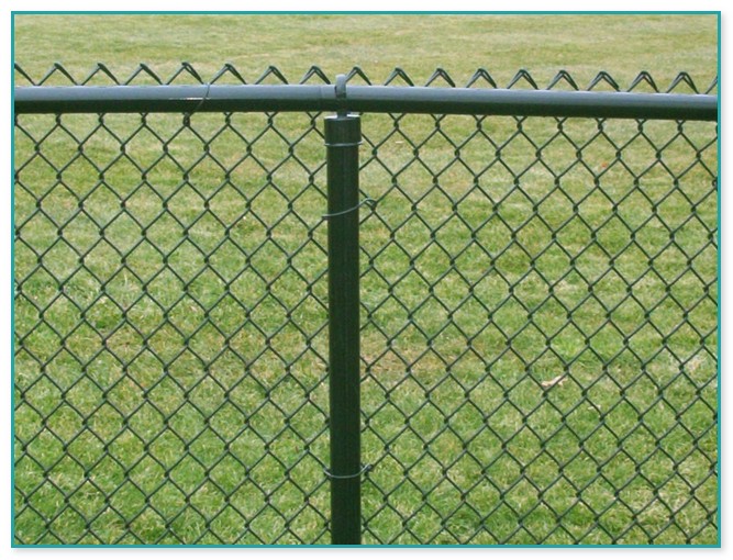 Green Plastic Coated Chain Link Fencing
