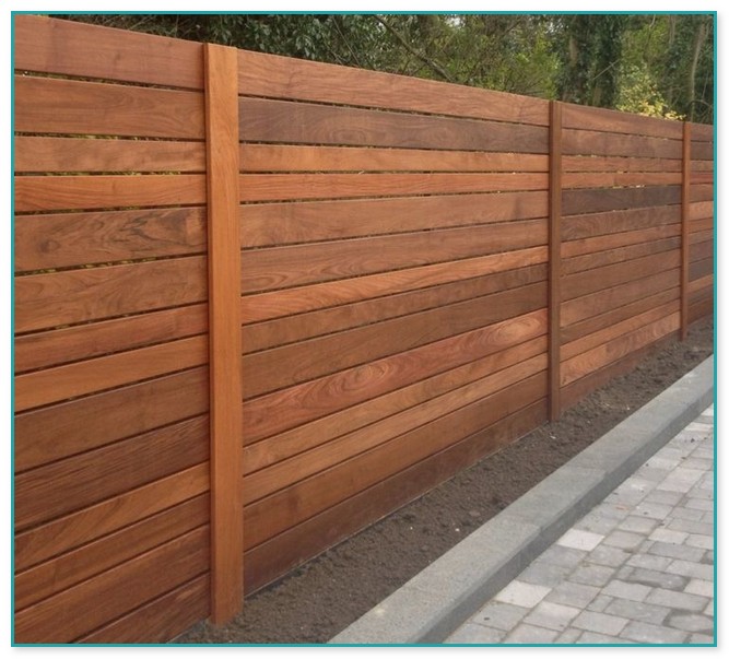 Horizontal Wood Fence Panels