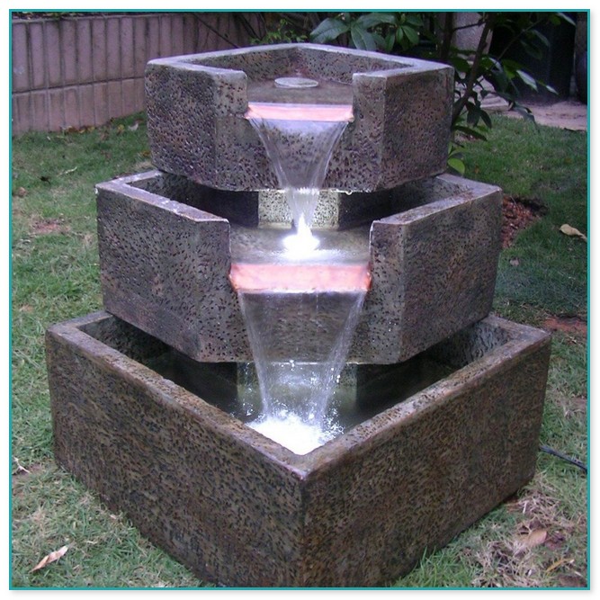 Large Solar Water Fountain