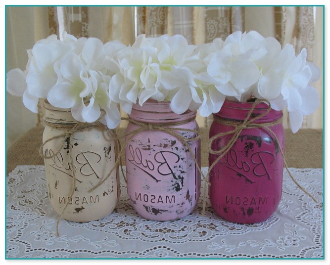 Mason Jar Decorations For Bridal Shower