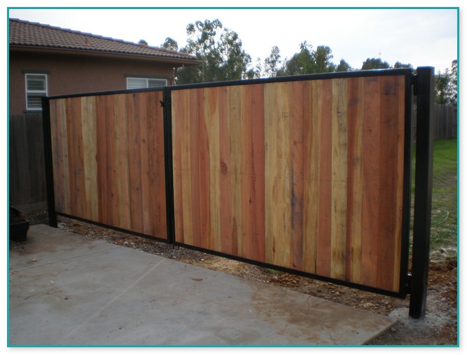 Metal Gate Frame For Wood Fence