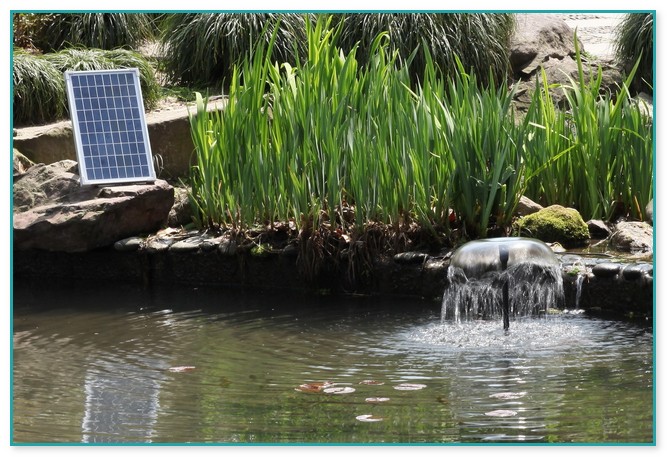 Solar Pumps For Fountains
