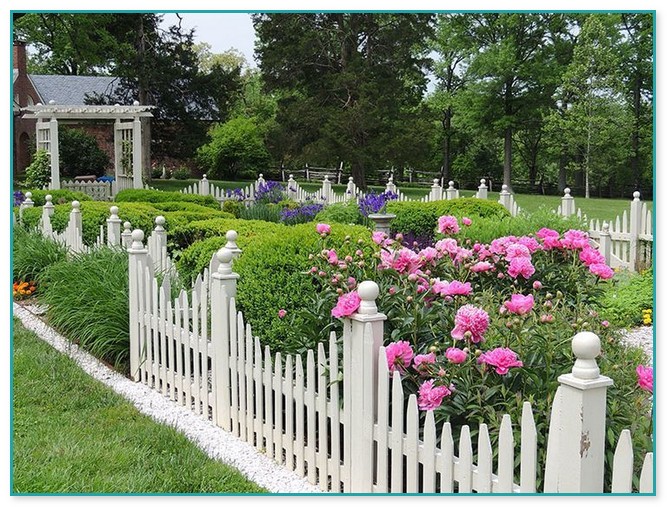 White Picket Garden Fence