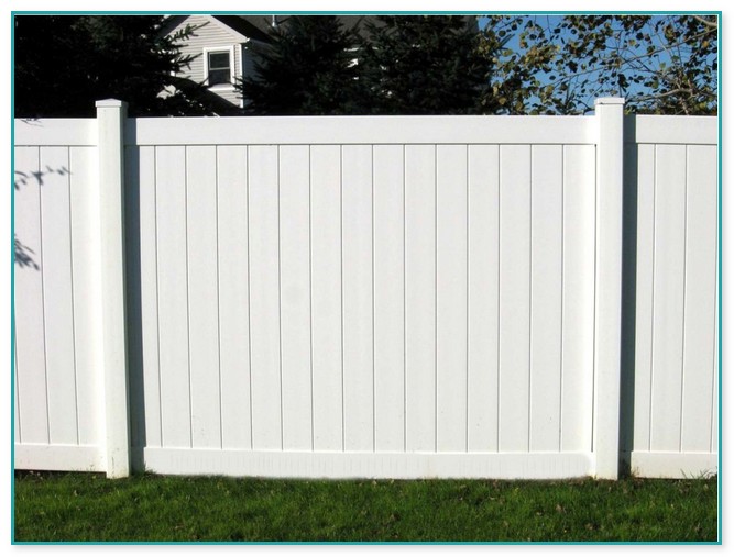 White Vinyl Fence Panels