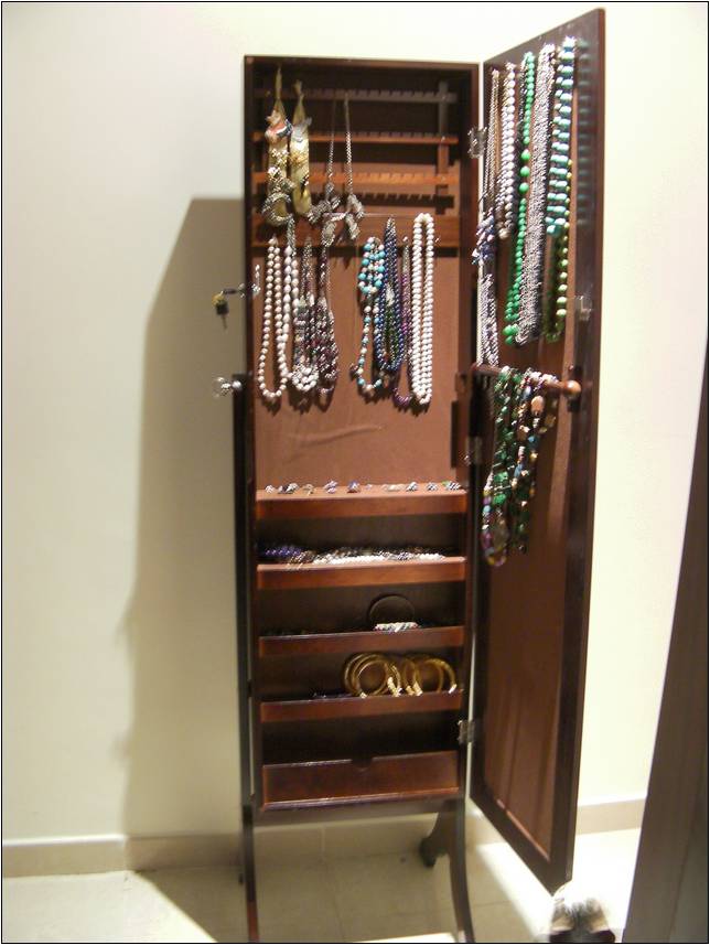 Full Length Mirror With Jewelry Box Inside