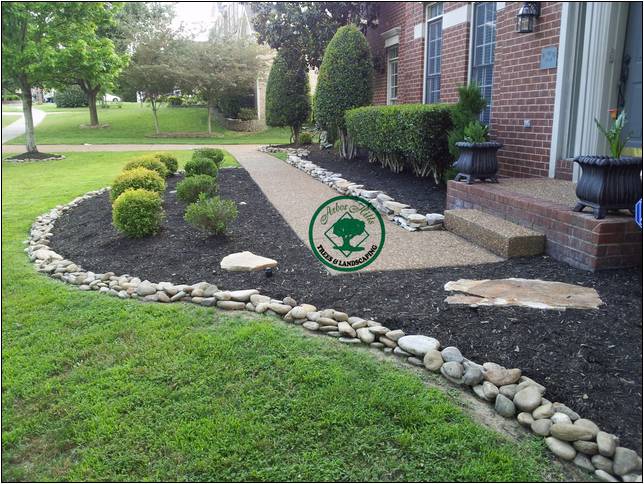 River Rock For Landscaping Vs Mulch