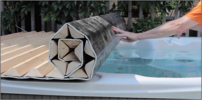 Roll Up Round Hot Tub Cover