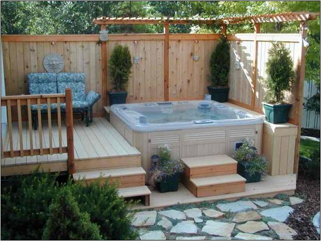 Small Backyards With Hot Tubs