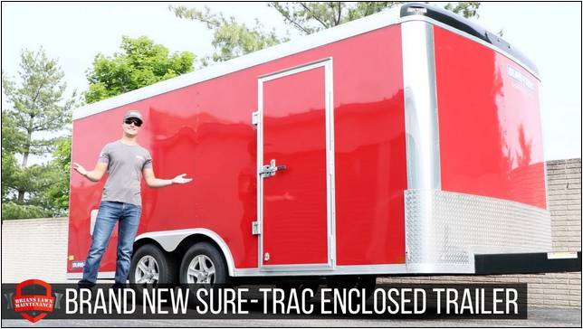Sure Trac Enclosed Landscape Trailer For Sale