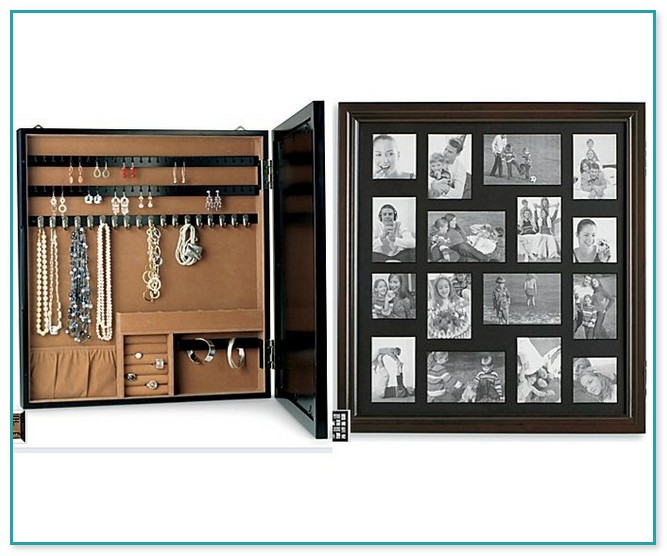 Wall Mount Jewelry Box Picture Frame