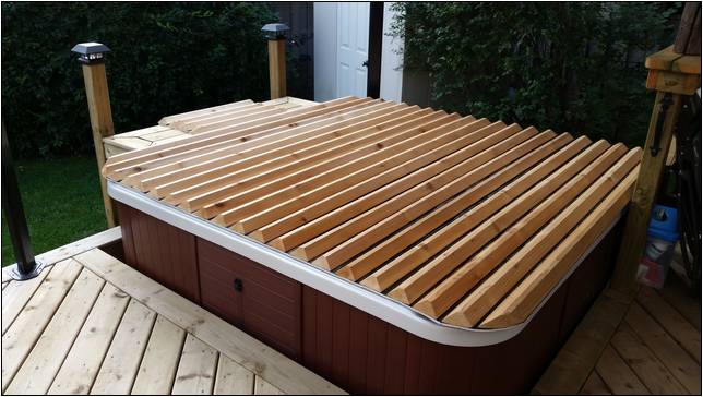 Wooden Roll Up Hot Tub Covers